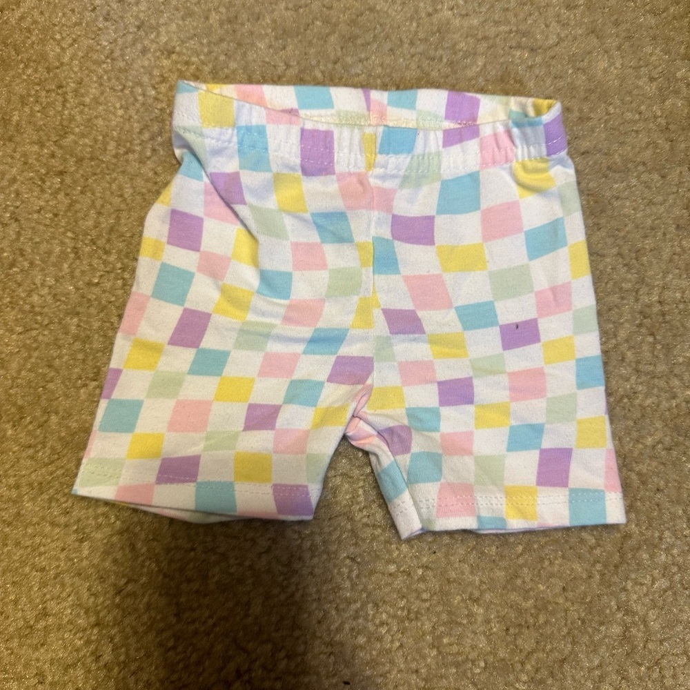 pastel checkerboard granimals shorts​